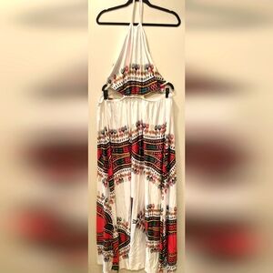 Shein Bohemian Halter Maxi Dress - Multicolor